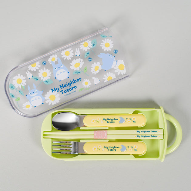 Sumikko Spoon and Chopsticks Utensil Set with Case for Kids, Antibacterial  Material