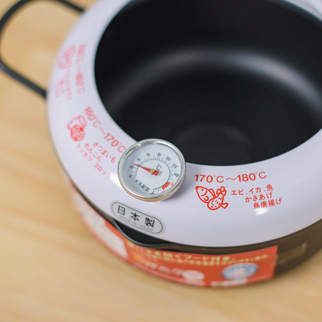 Tempura Deep Fryer Pot with Built-in Thermometer (IH Supported) 吉川天婦羅迷– Yo!  Baby Shop