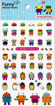 My Robot Friends Gel Sticker