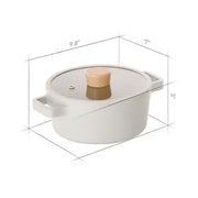 FIKA 1.6QT (1.5L) Stockpot with Glass Lid (7")