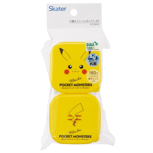 SKATER Anibacterial Divider Containers for Lunch Box - Pikachu