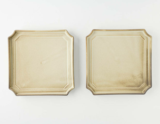 Mino Ware Frame Plate Western Tableware Gift Set of 2 (M)