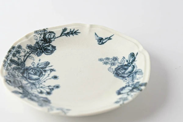 Mino Ware Vintage Rose Dessert Plate