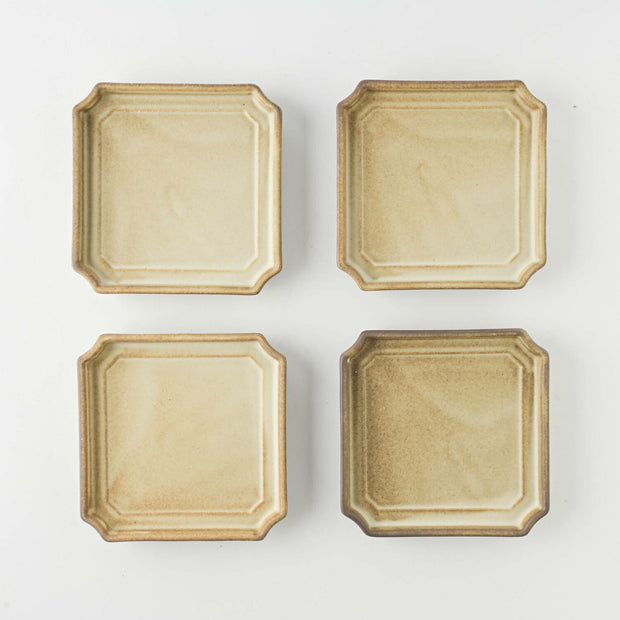 Mino Ware Frame Plate Western Tableware Gift Set of 4 (S)