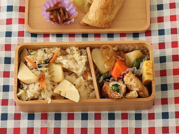 Natural Wooden Hollow Lunch Bento Box