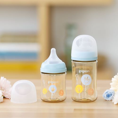 PIGEON SoftTouch Wide-Mouth Baby Feeding Bottle, PPSU 寬口母乳實感PPSU奶瓶 (4 Options)