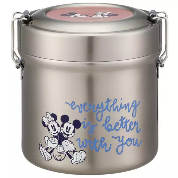 SKATER Cafe Bowl Stainless Steel Vacuum Insulation Food Jar 600 ml - Mickey Mouse