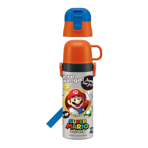 Super Mario: Stainless Water Bottle - 470ml