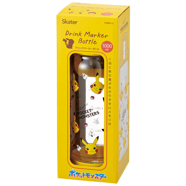 SKATER Drink Marker Bottle – Pokémon Pikachu Face (1000ml)