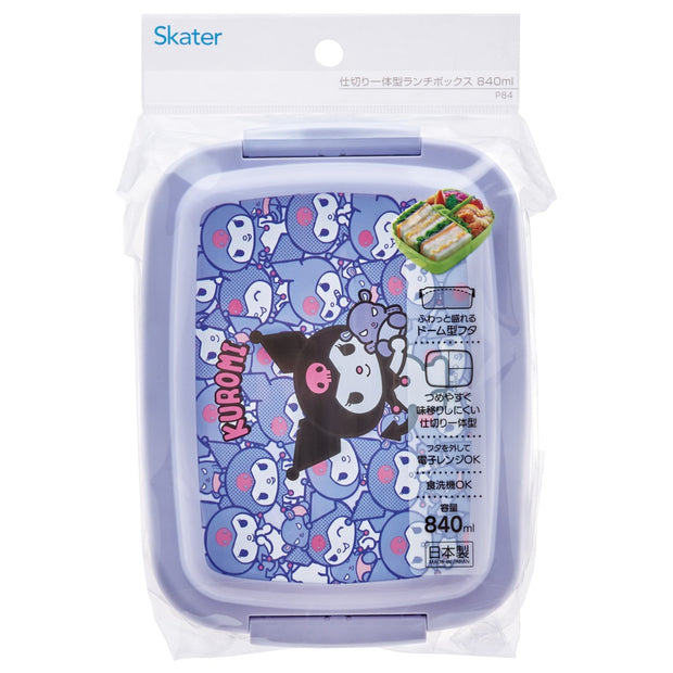 SKATER Divided Lunch Box-  Kuromi (840ml)