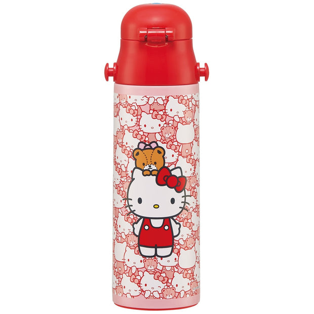 SKATER Ultralight Stainless Steel Flask Water Bottle with Shoulder Strap –  Hello Kitty Hide and Seek Edition (580ml)