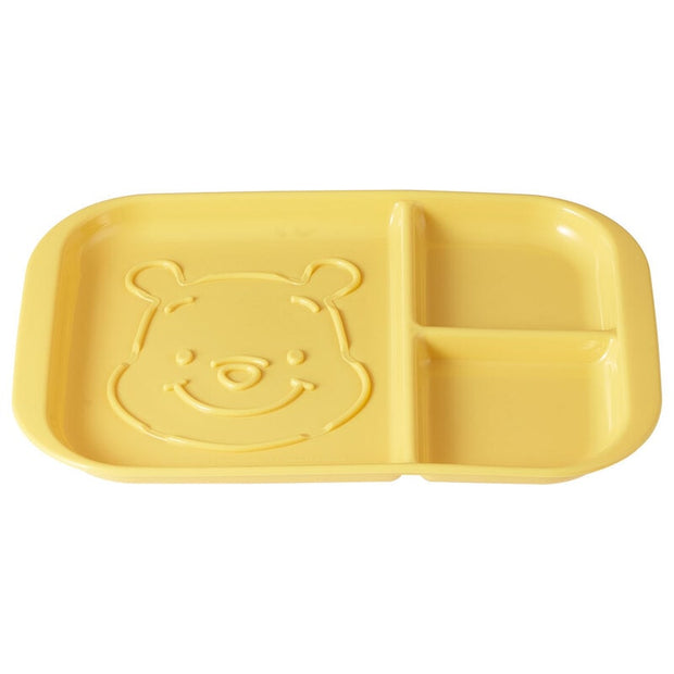 SKATER Pooh Divided Toast Plate