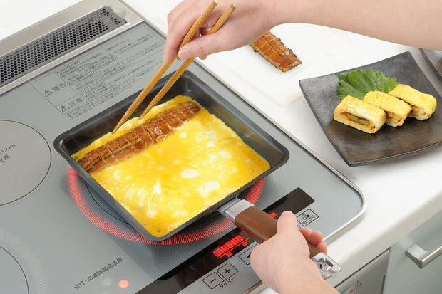 Yoshikawa Wide IH Tamagoyaki Omelette Iron Pan