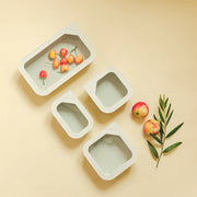 Fika One Ceramic Food Container Essential Set of 4 - Rectangular/Square