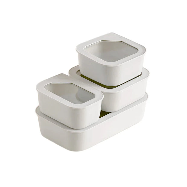 Fika One Ceramic Food Container Essential Set of 4 - Rectangular/Square