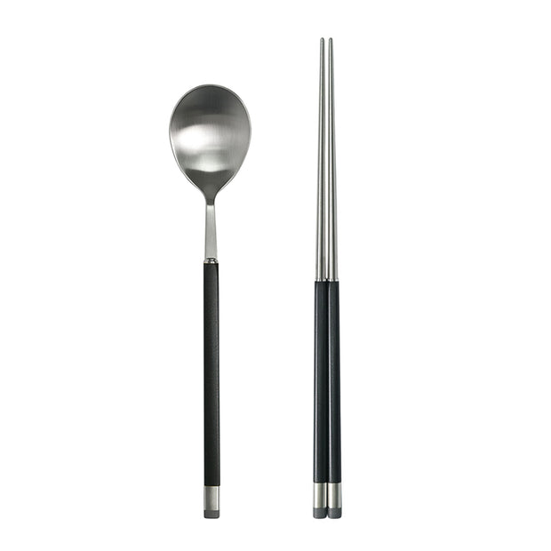 Kara Satin Spoon & Chopsticks Set