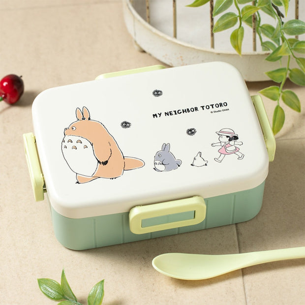 SKATER My Neighbor Totoro Divided Antibacterial Lunch Box (650ml) 日本輕量樂扣式分隔保鮮便當盒