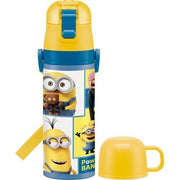 SKATER Stainless Steel 2-Way Water Bottle - Minion