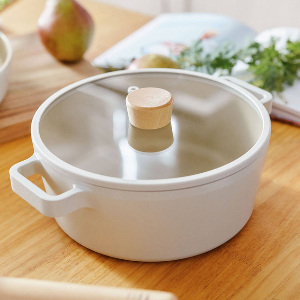 FIKA 4QT Stock Pot with Glass Lid ( 9.4")