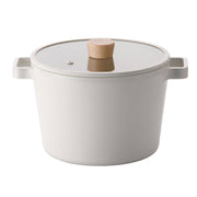 FIKA 4.9QT Deep Stock Pot with Glass Lid ( 8.7")