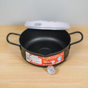 Tempura Deep Fryer Pot with Built-in Thermometer (IH Supported) 吉川天婦羅迷你溫控省油防濺油炸鍋